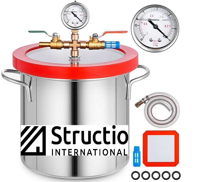 Camera a vuoto trappola per resina 9 litri camera a vuoto contenitore per degassamento Camera a vuoto trappola per resina 9 litri camera a vuoto contenitore per degassamento