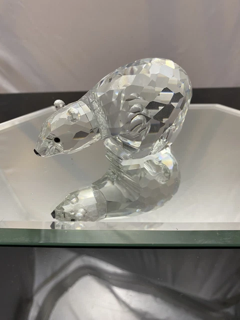 Retired Swarovski Crystal Large Polar Bear From Kingdom Of Ice And Snow -MINT- Retired Swarovski Crystal Large Polar Bear From Kingdom Of Ice And Snow -MINT-