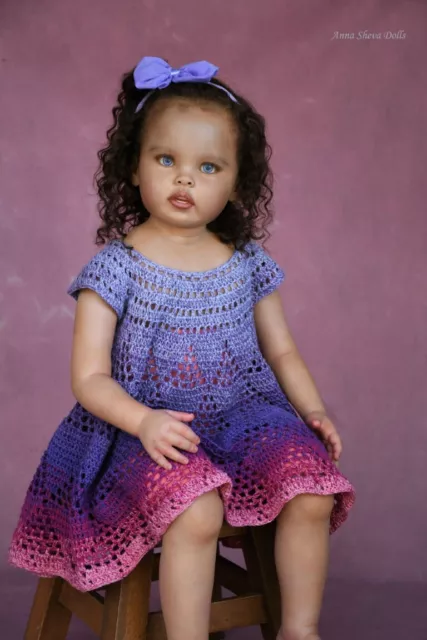 REBORN TODDLER BIRACIAL realistic art doll by prototype artist