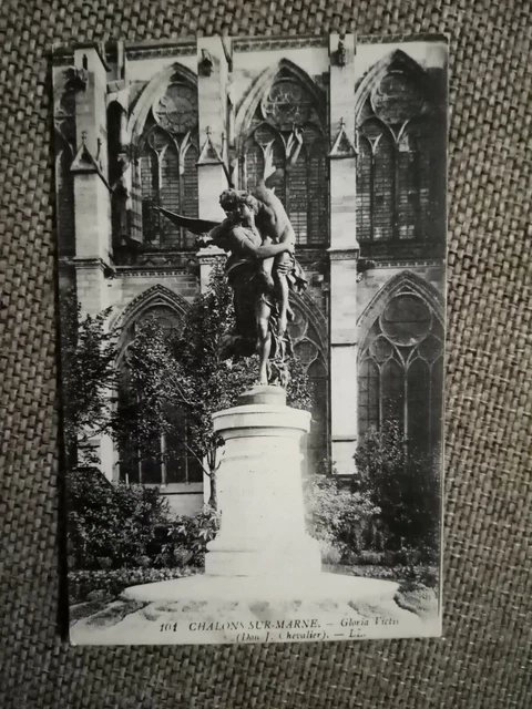 Cpa Châlons Sur Marne Gloria Victis