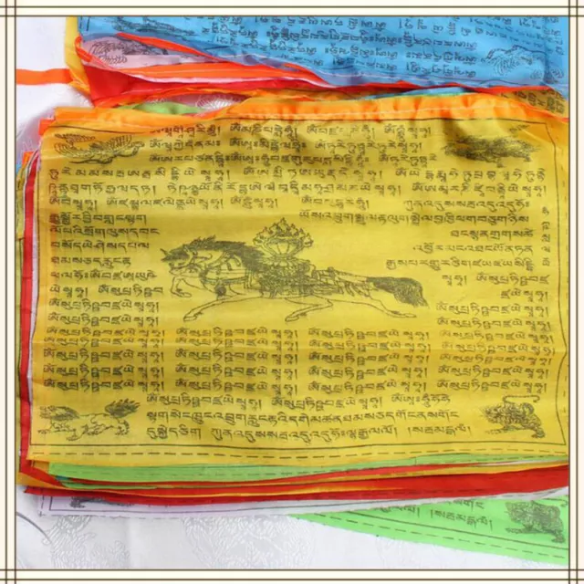 5M Religious Flags Tibetan Buddhist Supplies Colour Tibet Banner Garden Flag