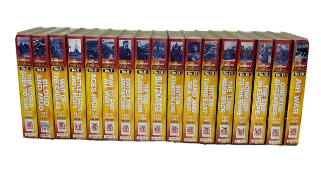 The Century Of Warfare - VHS Tape Bundle - Vol’s 2-17 And Vol 20 - Free Postage