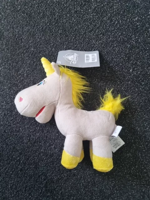 "Disney Store Buttercup unicorno piccolo peluche, storia di giocattoli, raro, nuovo con etichetta, 9"