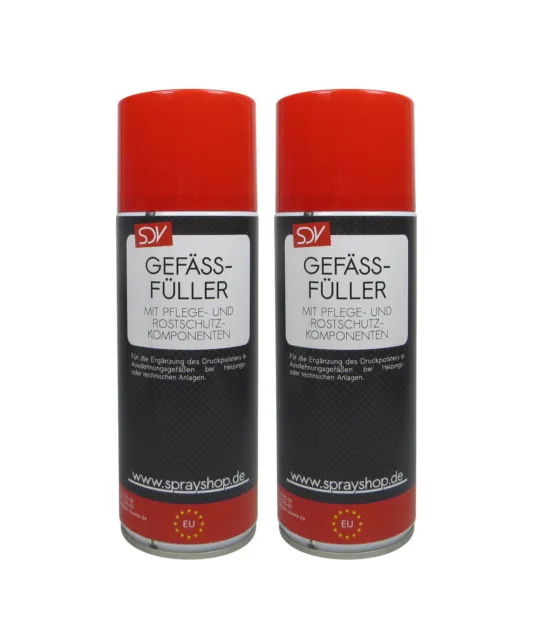 2x Gefäßfüller 400ml  Gefässfüller Spray für Ausdehnungsgefäße