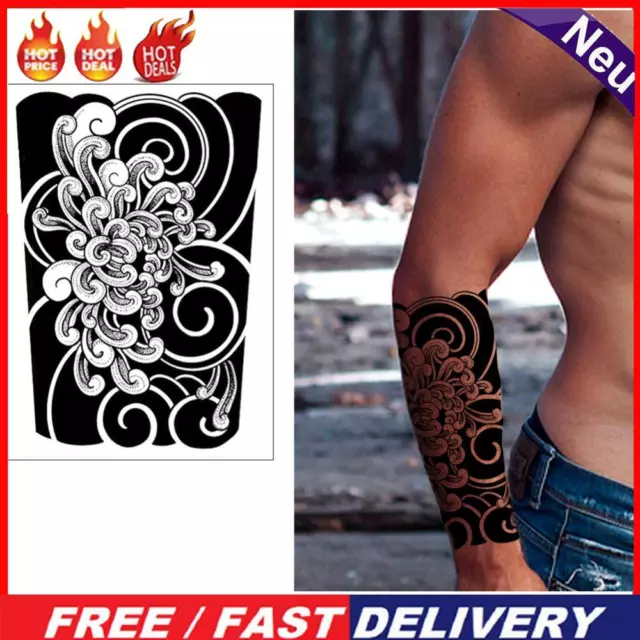 2PCS Semi Permanent Tattoo Useful Flower Tattoo Sticker Kit for Adult Girl Women