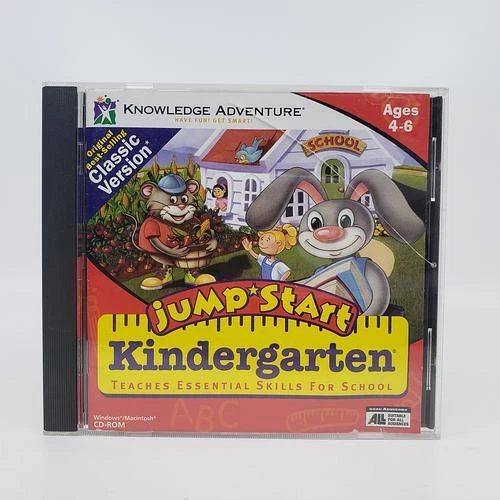 JUMPSTART KINDERGARTEN PC CDROM Windows/MAC Teachers Essential Skill
