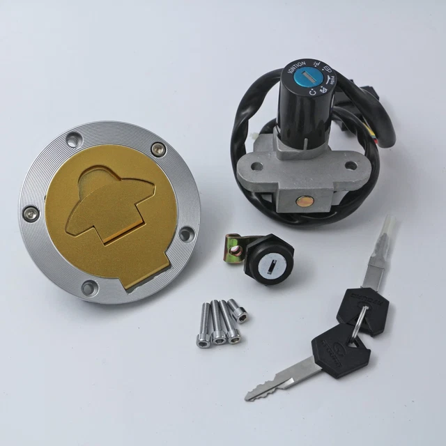 thumbnail image 2 of Ignition Switch Lock & Fuel Gas Cap Key Set For Suzuki Katana GSX600 GSX750 2 of 4