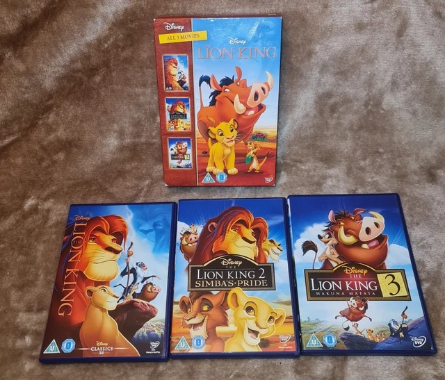 The Lion King Trilogy Blu-ray (2014) Roger Allers cert U 3 discs Amazing Value 8717418440428 | UK