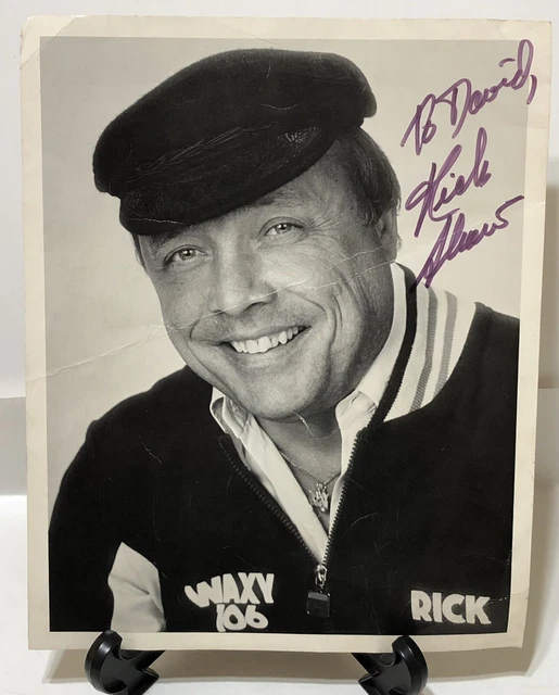 Vintage 1980s WAXY 106 ROCK signed 8x10 of DJ RICK SHAW - Miami Florida
