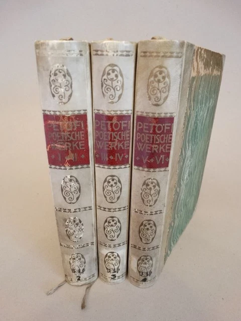 Alexander Petöfi Poetische Werke - Illustr. R. Geyer numm. Aufl. 500 3 Bde. 1910