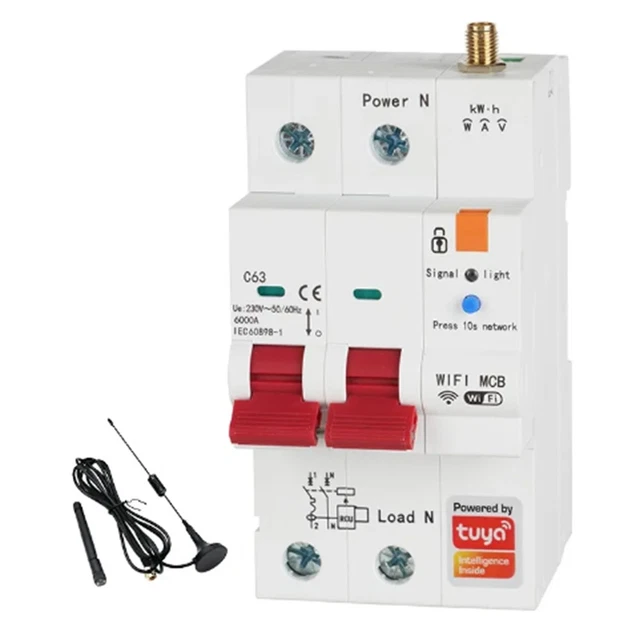 Interruttore Luce Con Telecomando Wireless RF433 E WiFi, Kit 1 Interruttore 1 Ricevitore 81558321