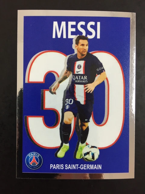 Sticker Panini FOOT 2022 – Lionel Messi (Paris SG / Argentine) N°357 – Neuf, Non Collé