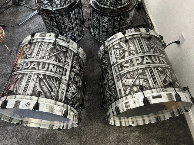 Custom Spaun 7-Piece Drum Kit.