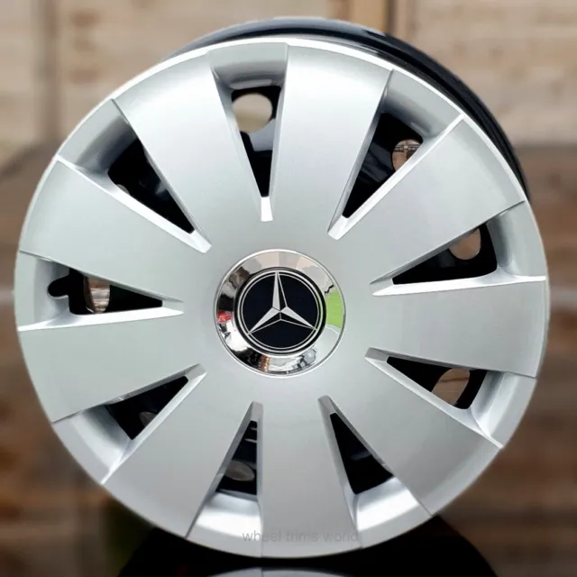 4x15" wheel trims to fit Mercedes Citan Silver    (  NOT SPRINTER)