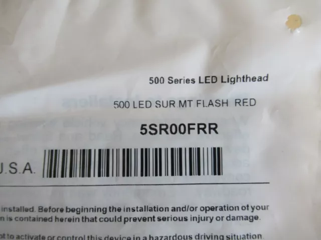 Whelen 5SR00FRR 500 Series LED Lighthead