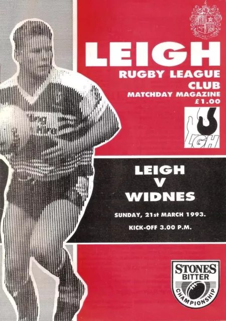 Leigh v Widnes - 1992/93 Division 1