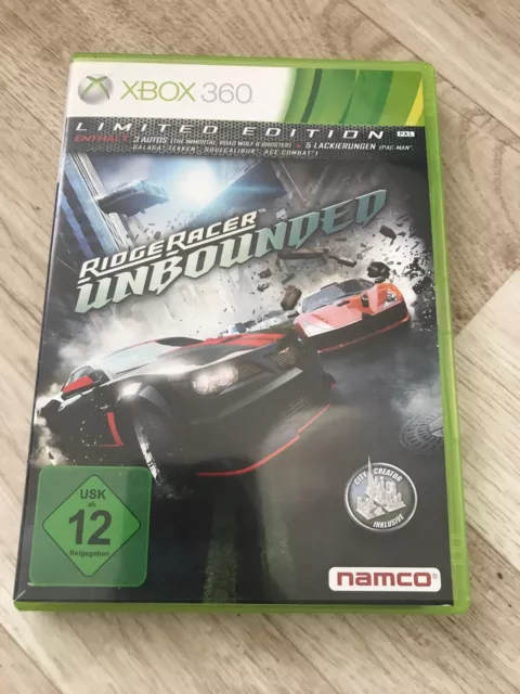 Ridge Racer Unbounded - Limited Edition (Microsoft Xbox 360, 2012)