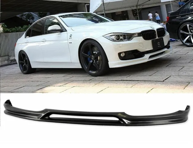 Fits 12-15 BMW 3 Series F30 Base 3D Style Front PU Bumper Lip Spoiler Body kit