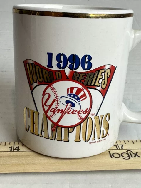 VINTAGE New York Yankees 1996 world series champions Ceramic Coffee Mug MLB