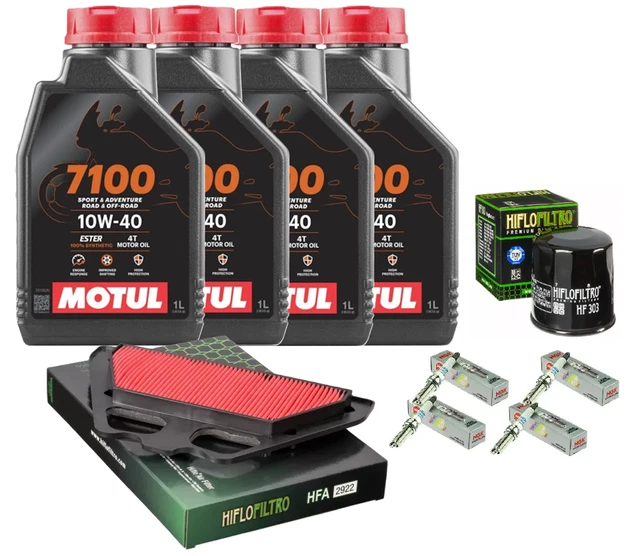 Kawasaki Z900 Service Kit 2017-2023 – Motul Oil, Hiflofiltro Filter, NGK Plugs-940020