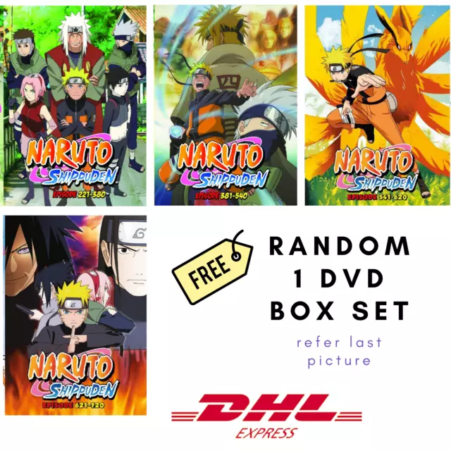 English Dubbed Naruto Shippuden Complete Series DVD Ep 1-720End FREE  SHIPPING