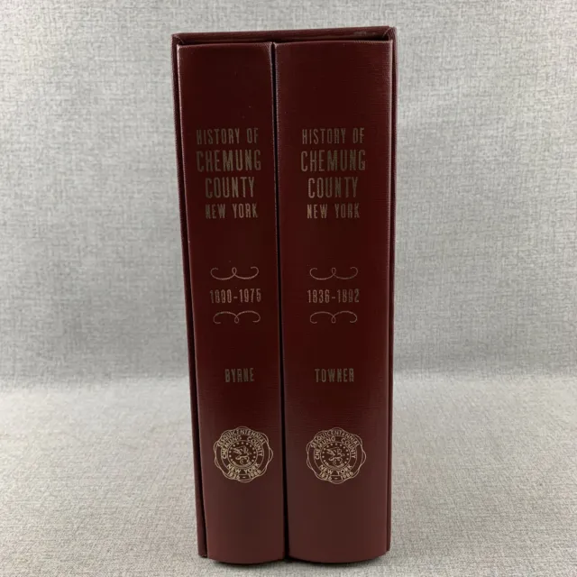 2 Volume Set; History Of Chemung County Elmira New York 1836-1975; Genealogy