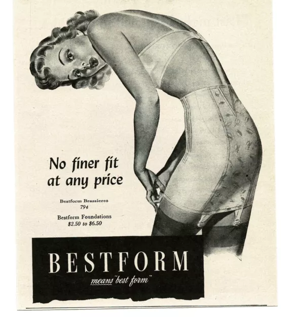 1950S VINTAGE LINGERIE AD FORMFIT Life Romance Bras and Girdles 3 styles  101220 $8.50 - PicClick