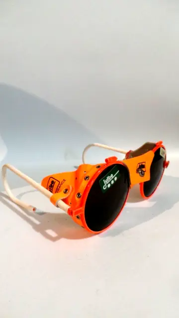 paire de lunettes de soleil glacier vintage JULBO orange idem bollé  XX RARE XX