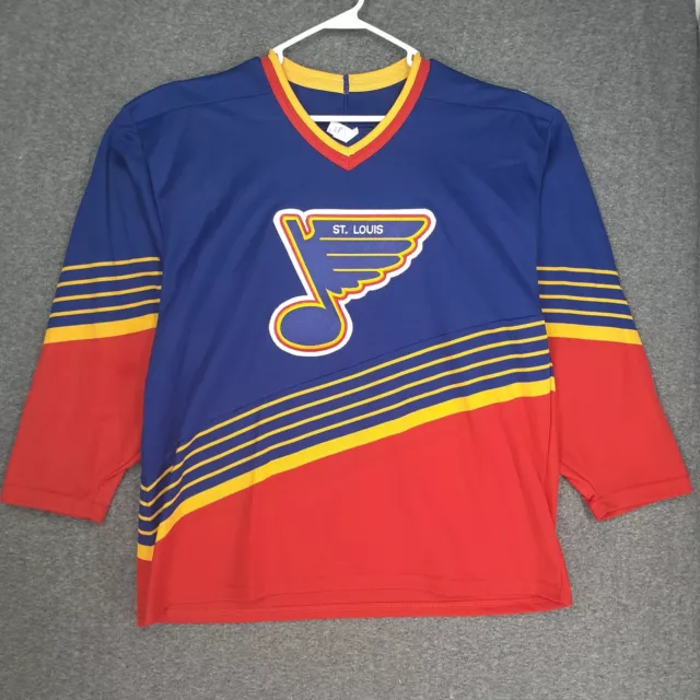 Rare Vintage 1980s ST LOUIS BLUES CCM NHL Hockey Jersey Mens Large