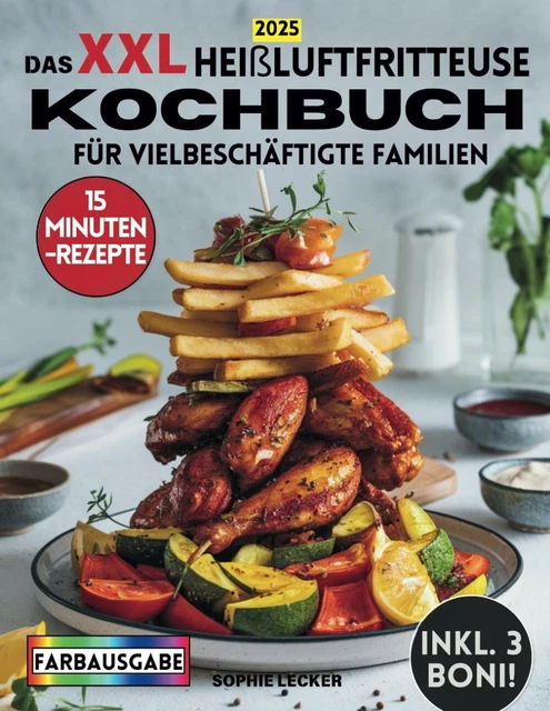 DAS XXL HEISSLUFTFRITTEUSE Kochbuch für Vielbeschäftigte Familien ...