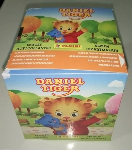 PANINI BOX DANIEL TIGER TIGRE 50 packets bustine DISPLAY figurine tuten