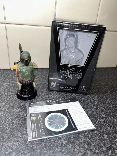 Star Wars Classics Boba Fett Collectible Bust 5” Statue Wave 1 Gentle Giant LTD