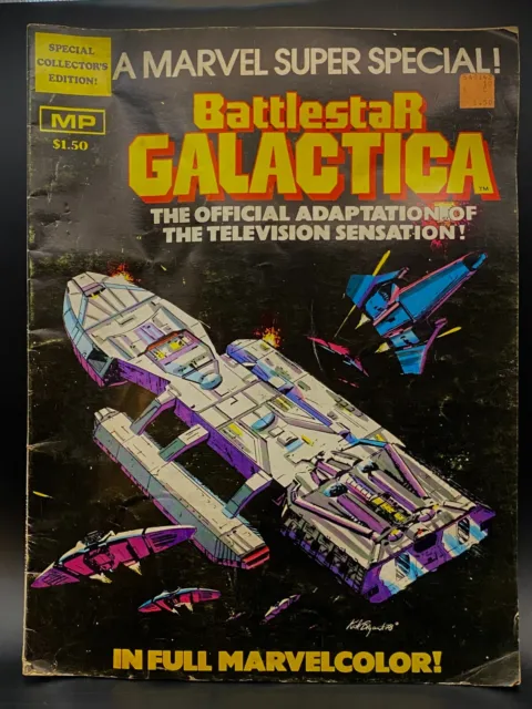 Vintage Battlestar Galactica Comic Book Magazine 1978 Marvel Super Special No. 8