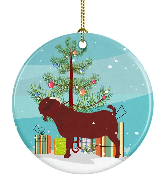 Kalahari Red Goat Christmas Ceramic Ornament BB9258CO1
