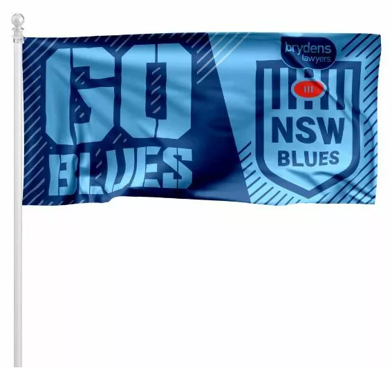 126658 New South Wales Nsw Blues State Of Origin Nrl Soo Team Pole Flag