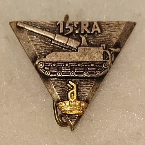 Insigne 15e Régiment D'Artillerie PLUTON – 1980s – Arthus Bertrand ORIGINAL – France