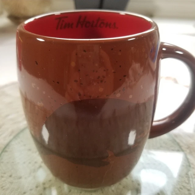 Tim Hortons Limited Edition 2016 Canadian Beaver Coffee Tea Mug Cup Brown