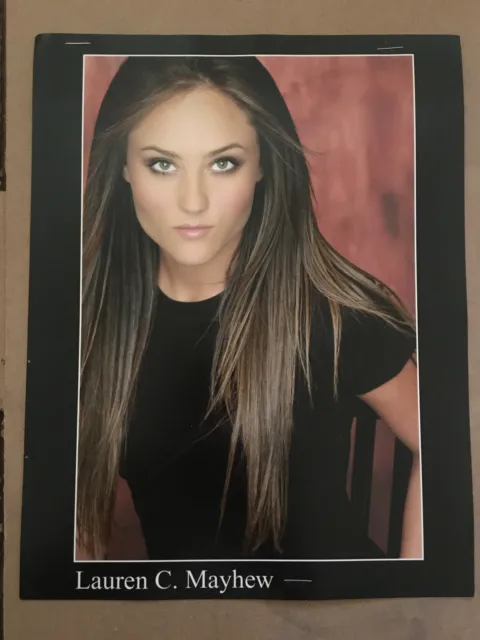 Lauren Mayhew, WWE ECW , original talent agency headshot photo with credits