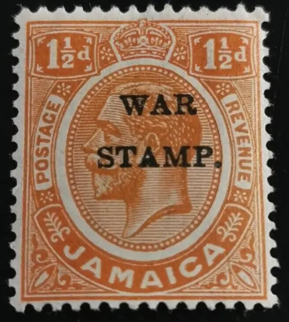 Jamaica: 1916 Issues of 1906 & 1912-1916 Overprinted WAR S. (Collectible Stamp).