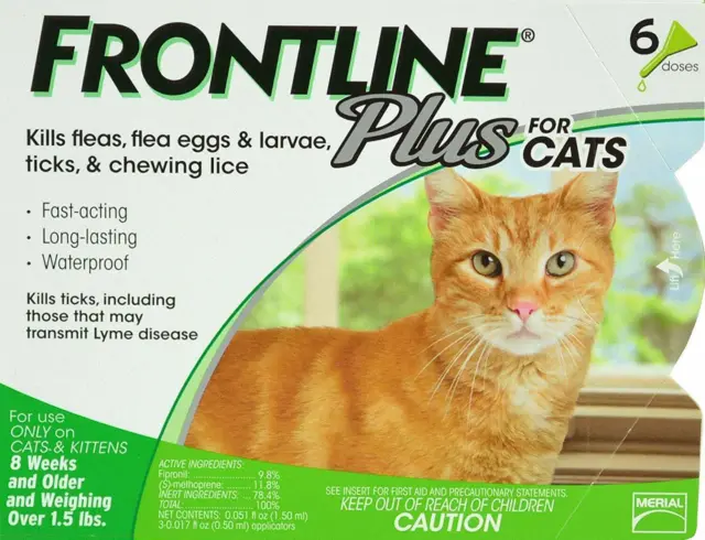 Frontline Plus Flea and Tick Treatment - 6 Dose New in Box