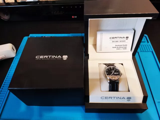 Certina Ds-4 Automatic Watch C022430A With Box Bracelet/Strap Saphire Crystal.