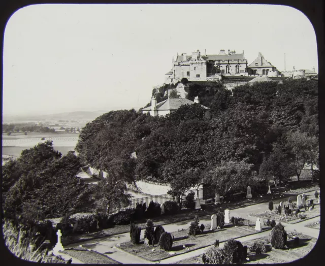 GWW VICTORIAN Glass Magic Lantern Slide STIRLING CASTLE C1890 SCOTLAND PHOTO