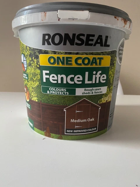 Ronseal One Coat Forest Green Matt Exterior Shed & Fence Protector Wood Paint, 12L Tub - View #11
