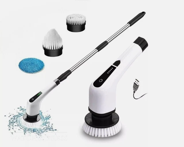 Spazzola Elettrica Rotante MZ-003 Per Pulizia Piastrelle - 25W, 3 Testine, Per Bagno E Cucina
