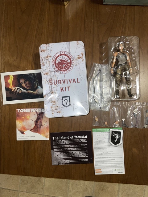 Tomb Raider Survival Kit Xbox 360 Lara Croft Collectors Edition SEALED GAME