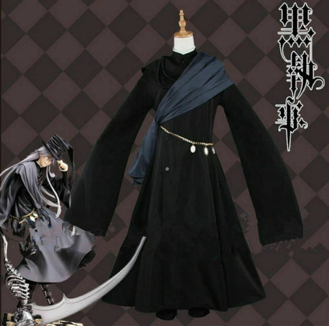 Black Butler Circus Sebastian Michaelis Undertaker Ciel Phantomhive Cosplay  &