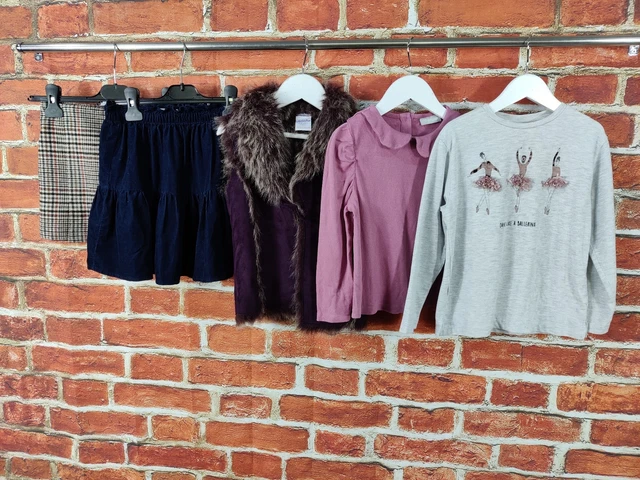 Girls Bundle Age 5-6 Years Next H&M Etc Skirts Gilet Long Sleeve Tee Kids 116Cm