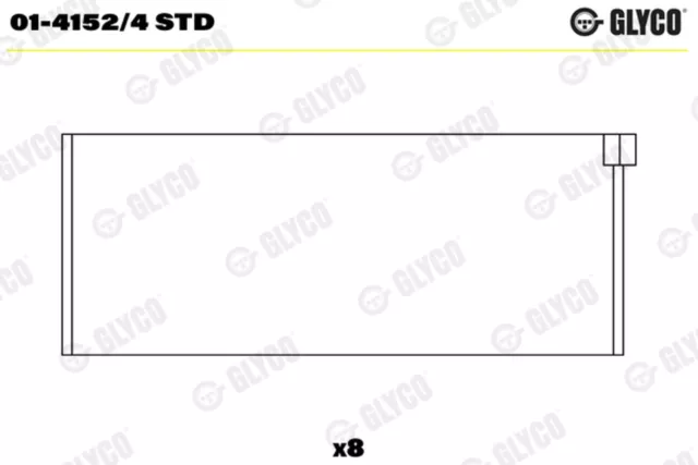 GLYCO Pleuellager 01-4152/4 STD für FORD FIESTA 3 GFJ ESCORT 4 Turnier AWF AVF 5