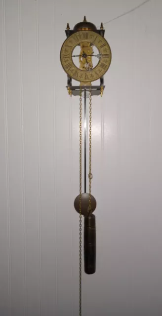 Franz Hermle Germany Skeleton lantern style wall clock
