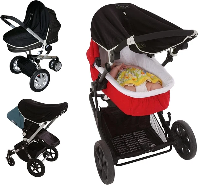 Universal fit pram and Buggy Sun Shade (0-6m) | Blackout Blind